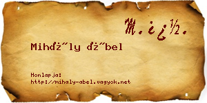 Mihály Ábel névjegykártya